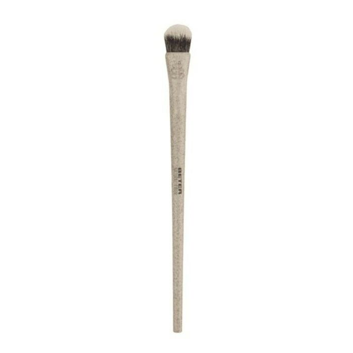 Beter Pincel Difuminador de Sombras de Ojos Natural Fiber #Beige - Brocha de Maquillaje Biodegradable con Pelo Sintético Suave 1 Unidad
