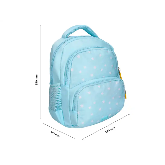 Liderpapel Mochila Multibolsillo Infantil Azul Flowers 350x110x270 mm 1