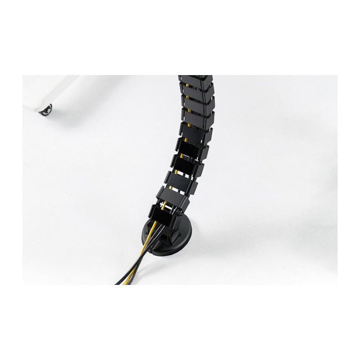 Digitus DA-90505 Bandeja Portacables Curva ABS y Metal Negra 130 m