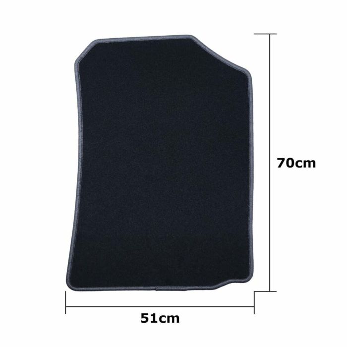 OCC Design OCCTY0014GD Alfombrillas a Medida para Toyota Corolla 2002-2007 5 Piezas, Ribete Gris Oscuro, Velour 1900g/m², Antideslizante, Calidad Superior 2