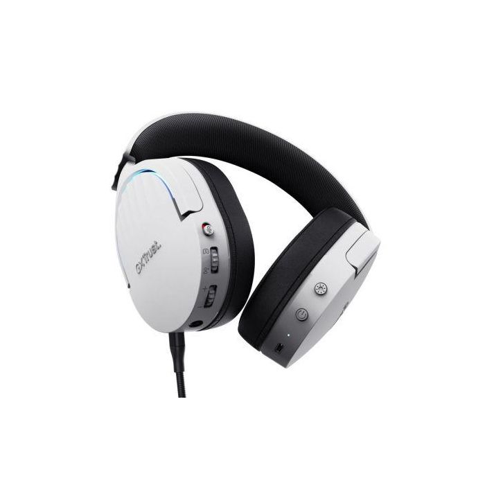 Trust Gaming GXT 491 Fayzo Auriculares Gaming Inalámbricos Dual 2.4GHz USB Bluetooth Micrófono Sonido 7.1 Virtual Jack 3.5mm Blancos 2