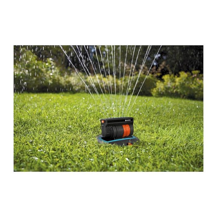Gardena Versenk-Viereckregner OS 140 Aspersor Emergente para Césped, Área de Riego hasta 140 m², Negro 3