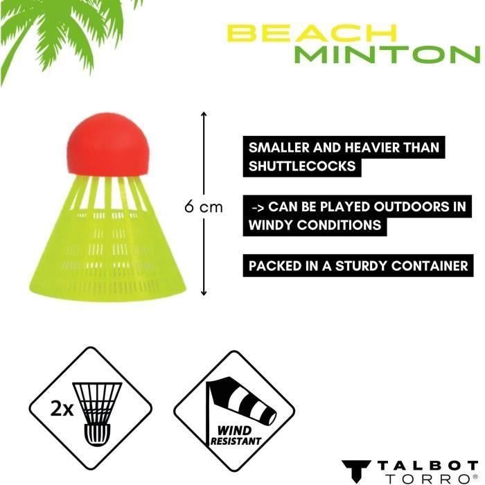 Juego de minton de playa - SCHILDKRÖT 2 Juego de minton de playa - SCHILDKRÖT 2