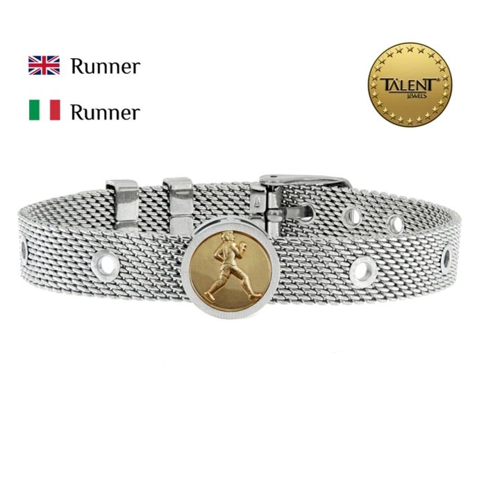 Pulsera Unisex Runner Talent Jewels TJA-1-19-01-1-235 Plateado 1 Pulsera Unisex Runner Talent Jewels TJA-1-19-01-1-235 Plateado 1