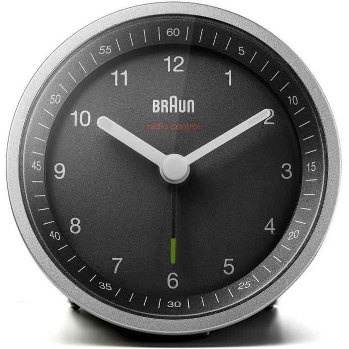 Braun BC 07 SB-DCF Funkwecker silber-schwarz 2