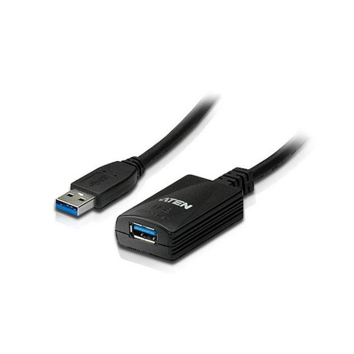 Aten UE350A - Cable Extensor USB 3.0 de 5m con Velocidad de 5 Gbps para Conectar Dispositivos USB de Alta Velocidad