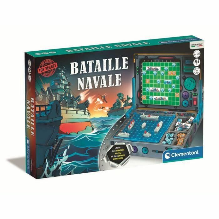 Clementoni 52683 Batalla Naval - Juego de Lógica Estratégico con Naves y Fichas Magnéticas Clásico Battleship Clementoni 52683 Batalla Naval - Juego de Lógica Estratégico con Naves y Fichas Magnéticas Clásico Battleship