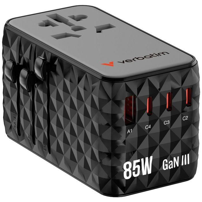 Verbatim Charge 'n' Travel Diamond 85W Retractable Cable CNT-02 2 Verbatim Charge 'n' Travel Diamond 85W Retractable Cable CNT-02 2