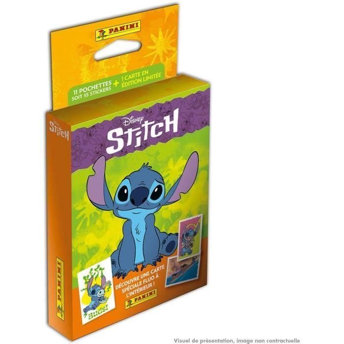 Blister - PANINI - Stitch - 11 bolsillos - 55 pegatinas Blister - PANINI - Stitch - 11 bolsillos - 55 pegatinas
