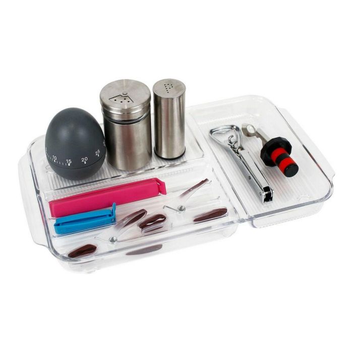 Bandeja con Compartimentos Confortime Poliestireno 30 x 17,7 x 2,6 cm (30 x 17 x 2,6 cm) 1 Bandeja con Compartimentos Confortime Poliestireno 30 x 17,7 x 2,6 cm (30 x 17 x 2,6 cm) 1