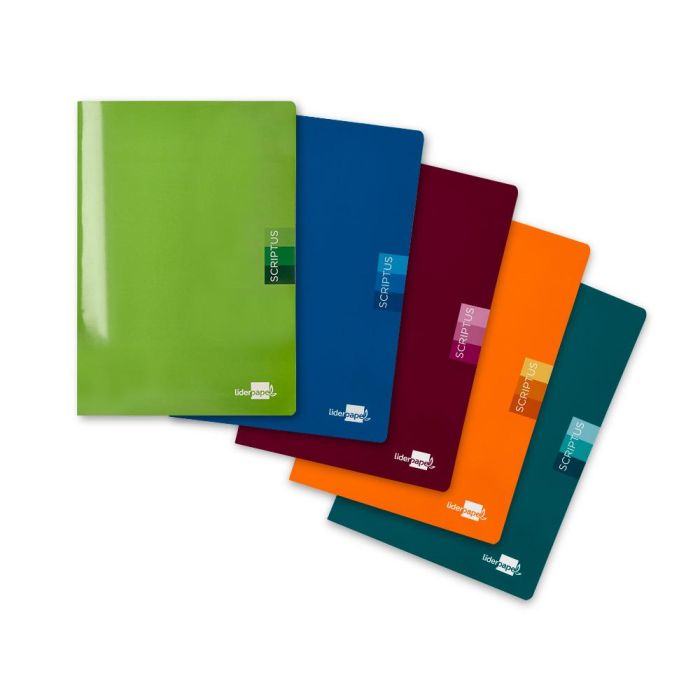 Libreta Liderpapel Scriptus A5 Plus 48 Hoj. 90 gr-M2 Cuadro 3 mmcon Margen 5 unidades 4