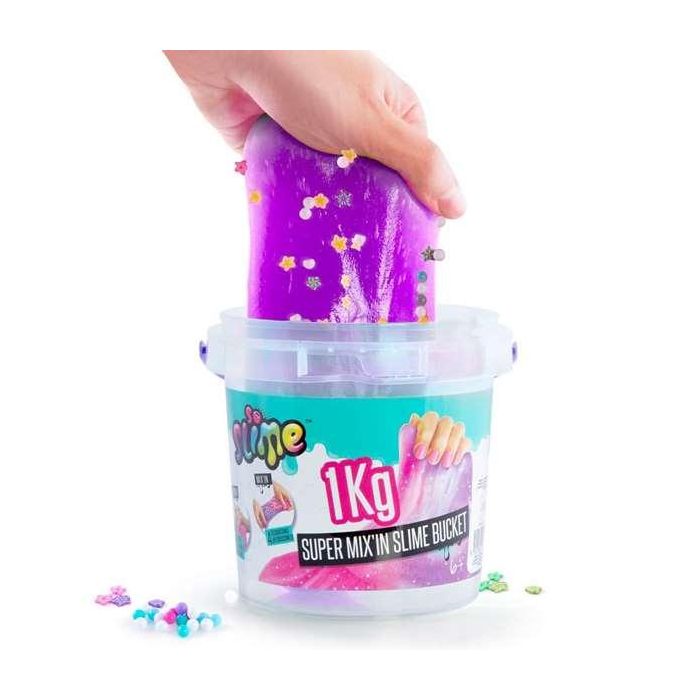 Cubo super slime 1kg con bolitas de colores para mezclar13,20x13,20x12,50 cm - modelos surtidos 6 Cubo super slime 1kg con bolitas de colores para mezclar13,20x13,20x12,50 cm - modelos surtidos 6