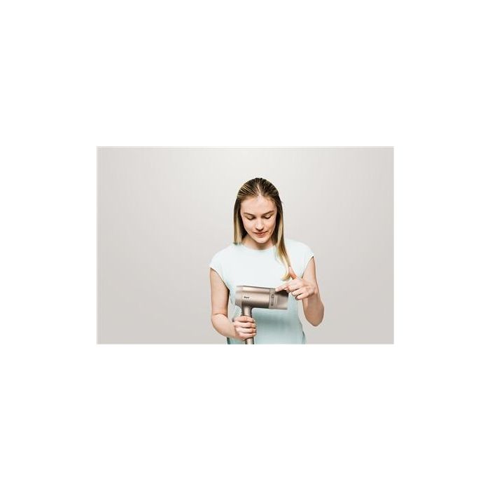 Shark HD120SLEU Secador de Pelo Style iQ Champagne con 3 Accesorios Inteligentes para Todo Tipo de Cabello