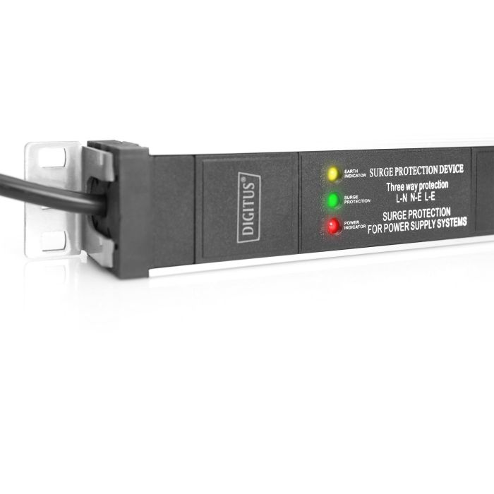Digitus Regleta de Enchufes con Perfil de Aluminio, 7 Tomas Tipo F, Cable de 2m, Protección Sobretensión, 16A/3600VA 2 Digitus Regleta de Enchufes con Perfil de Aluminio, 7 Tomas Tipo F, Cable de 2m, Protección Sobretensión, 16A/3600VA 2