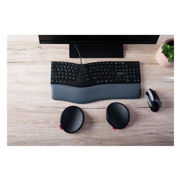 Cherry Reposamuñecas Deslizante Ergo, Soporte Ergonómico para Ratón y Teclado, Mejora Postura y Reduce Tensión Muscular, Cuero Sintético, Ambidiestro 8