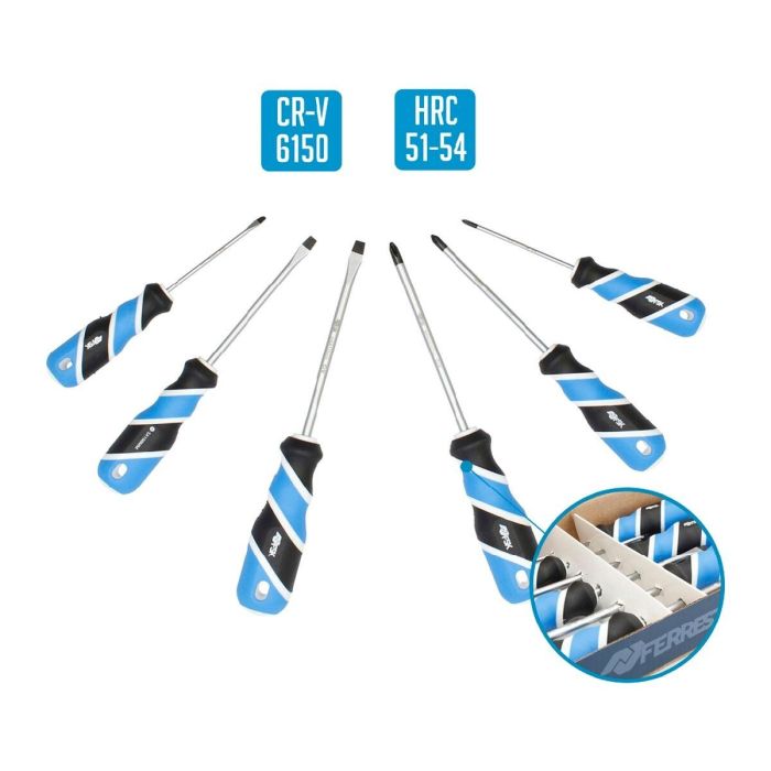 Set de Destornilladores Ferrestock (6 pcs) 2