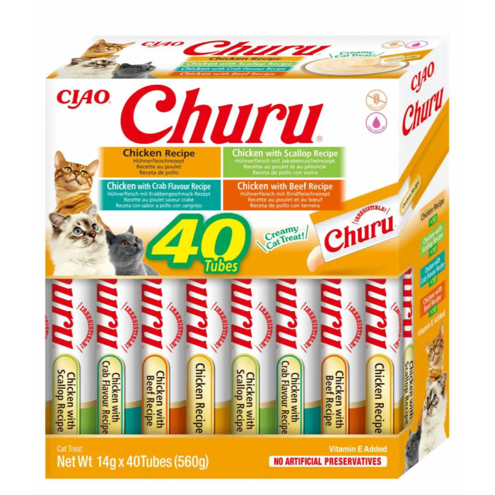 Churu Cat Variedades De Pollo 40x14 gr Churu Cat Variedades De Pollo 40x14 gr