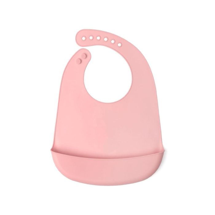 KioKids Babero Silicona Blandito Rosa Impermeable con Bolsillo Recogemigas, Plegable y Ajustable (7 Posiciones, +4 Meses) 2 KioKids Babero Silicona Blandito Rosa Impermeable con Bolsillo Recogemigas, Plegable y Ajustable (7 Posiciones, +4 Meses) 2