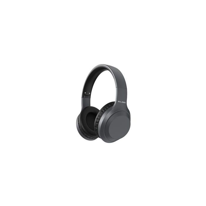 Elbe ABT-A10-G Auriculares de Diadema Bluetooth ANC con Micrófono y Conexión Aux-in Gris