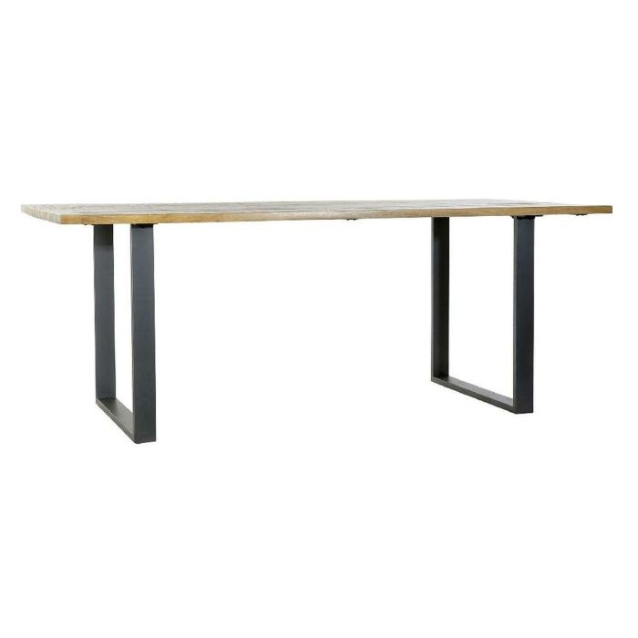 Mesa Comedor Vintage DKD Home Decor Natural Negro 100 x 76 x 200 cm Mesa Comedor Vintage DKD Home Decor Natural Negro 100 x 76 x 200 cm