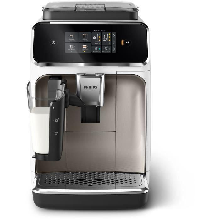 Cafetera espresso automática con molinillo - PHILIPS - EP2339/40 - Serie 2300 - LatteGo - Blanco Cromo 1 Cafetera espresso automática con molinillo - PHILIPS - EP2339/40 - Serie 2300 - LatteGo - Blanco Cromo 1