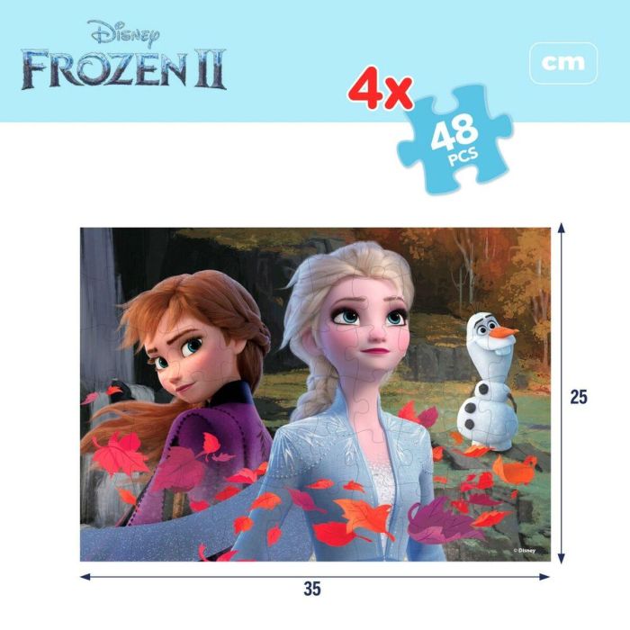 Puzzle Infantil Frozen Doble cara 4 en 1 48 Piezas 35 x 1,5 x 25 cm (6 Unidades) 2 Puzzle Infantil Frozen Doble cara 4 en 1 48 Piezas 35 x 1,5 x 25 cm (6 Unidades) 2