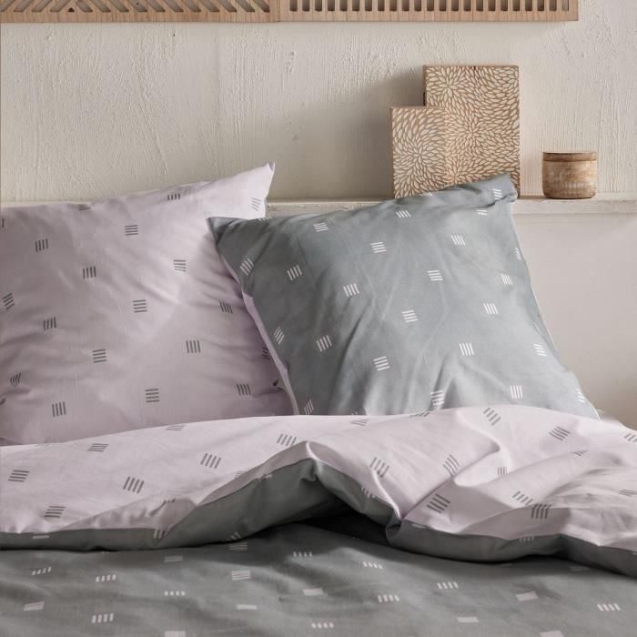 Juego de cama - TODAY Crazy - Estampado gráfico - 2 personas - 220 x 240 cm - Gris 1