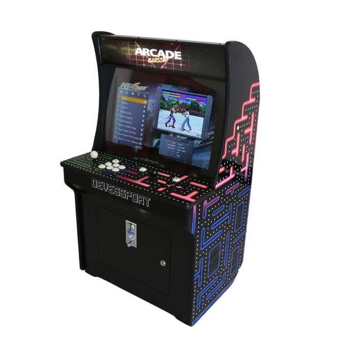 Ociotrends Máquina de Juego Arcade Vertical con Pantalla 26 Pulgadas para 2 Jugadores, Sonidos y Luces, Edad Mínima 8 Años Ociotrends Máquina de Juego Arcade Vertical con Pantalla 26 Pulgadas para 2 Jugadores, Sonidos y Luces, Edad Mínima 8 Años
