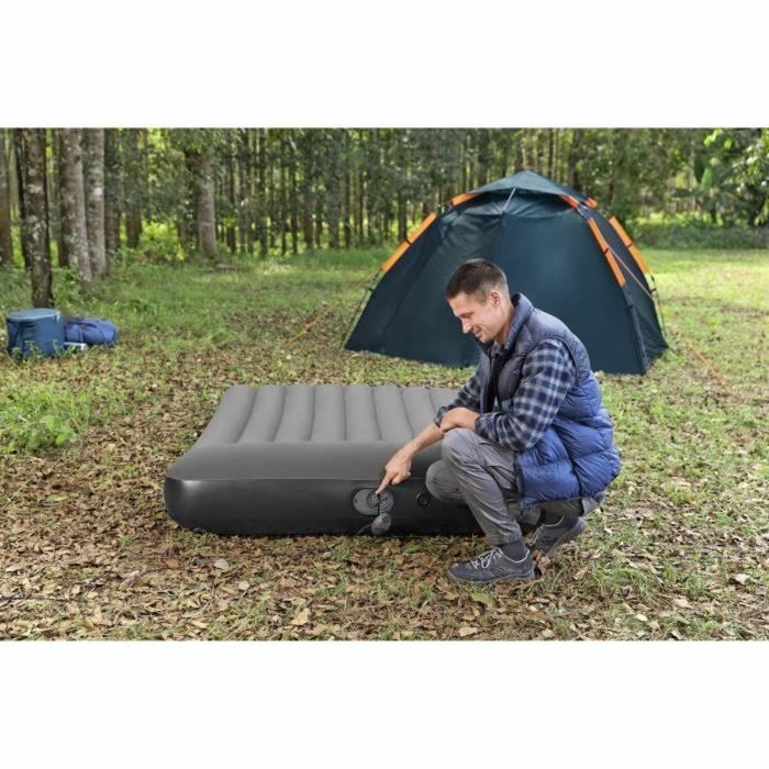 Bestway 671BS Colchón hinchable Tritech Queen para 2 personas con bomba USB integrada, medidas 2,03m x 1,52m x 30cm de altura 3 Bestway 671BS Colchón hinchable Tritech Queen para 2 personas con bomba USB integrada, medidas 2,03m x 1,52m x 30cm de altura 3