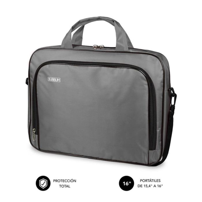 SUBBLIM Maletin Oxford Laptop Bag 15,4-16" Grey 0 SUBBLIM Maletin Oxford Laptop Bag 15,4-16" Grey 0
