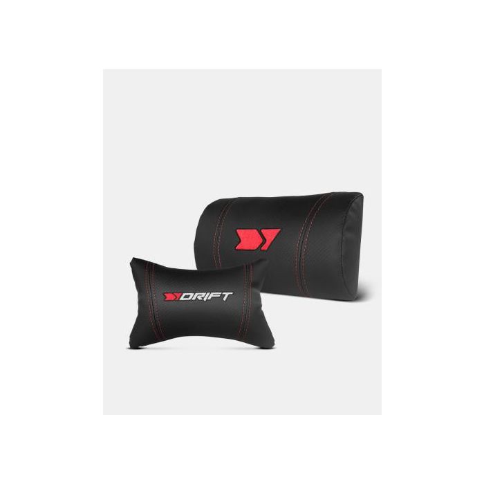 Drift DR350 Silla Gaming Ergonómica con Reposabrazos 4D, Pistón Clase 4 150kg, Respaldo Reclinable 90-135°, Cojines Lumbar/Cervical, Negro/Rojo 9
