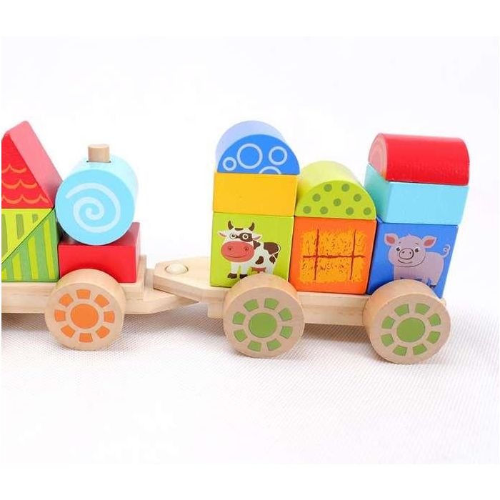 Tren de madera 23 piezas.38x9.50x7.50 cm 5 Tren de madera 23 piezas.38x9.50x7.50 cm 5