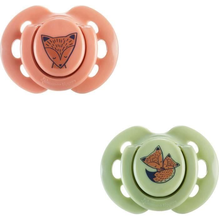 Chupete - TOMMEE TIPPEE - FUN - 0-6 meses - Set de 2 chupetes simétricos sin BPA - Cápsula de esterilización reutilizable 1 Chupete - TOMMEE TIPPEE - FUN - 0-6 meses - Set de 2 chupetes simétricos sin BPA - Cápsula de esterilización reutilizable 1