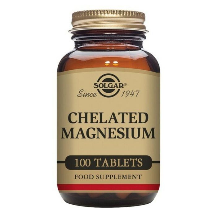 Solgar Magnesio Quelado Bisglicinato y Óxido, 400 mg, Alta Absorción para Salud Musculoesquelética, 100 Comprimidos Solgar Magnesio Quelado Bisglicinato y Óxido, 400 mg, Alta Absorción para Salud Musculoesquelética, 100 Comprimidos