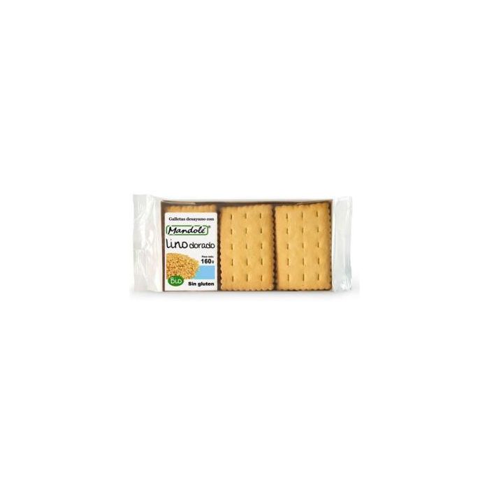 Galletas De Lino Dorado Desayuno 160G Bio Sg
