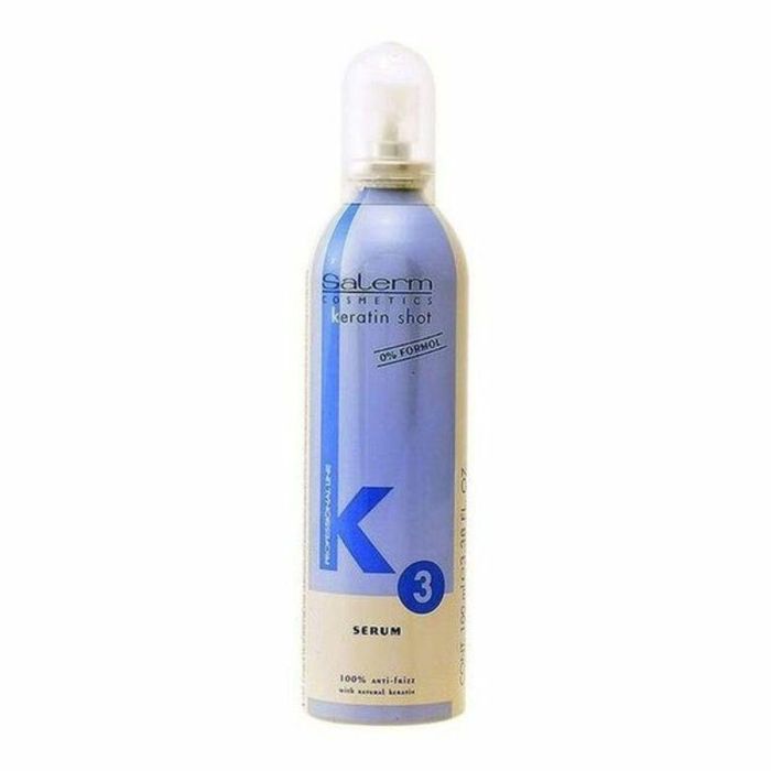 Salerm Keratin Shot Serum Anti-Frizz 100 ml - Tratamiento Reparador que Nutre, Sella Puntas y Facilita el Peinado
