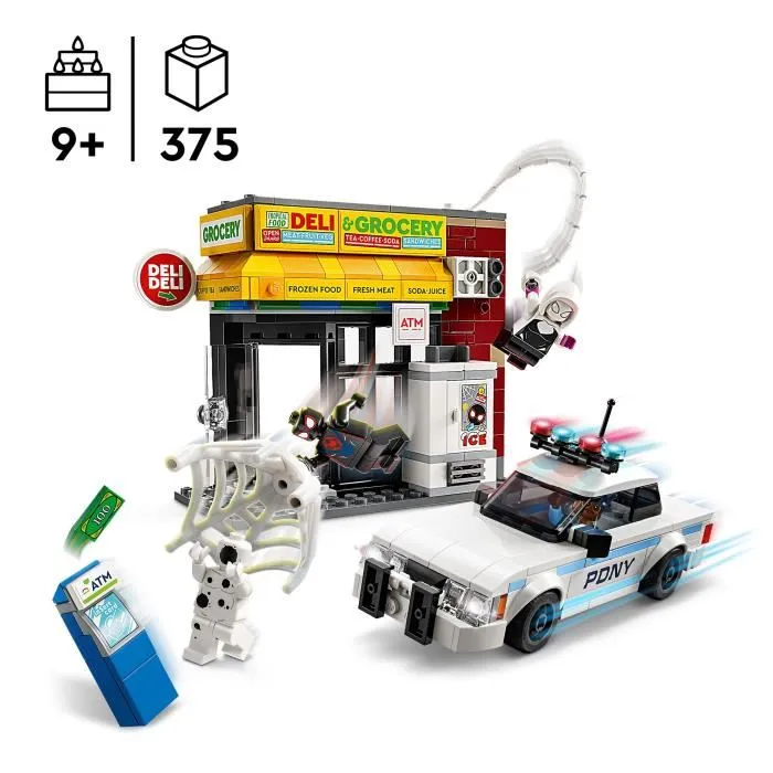 LEGO 76311 Spider-Verse: Miles Morales vs. The Smudge Juego de Construcción para Niños de 9 Años en Adelante 1