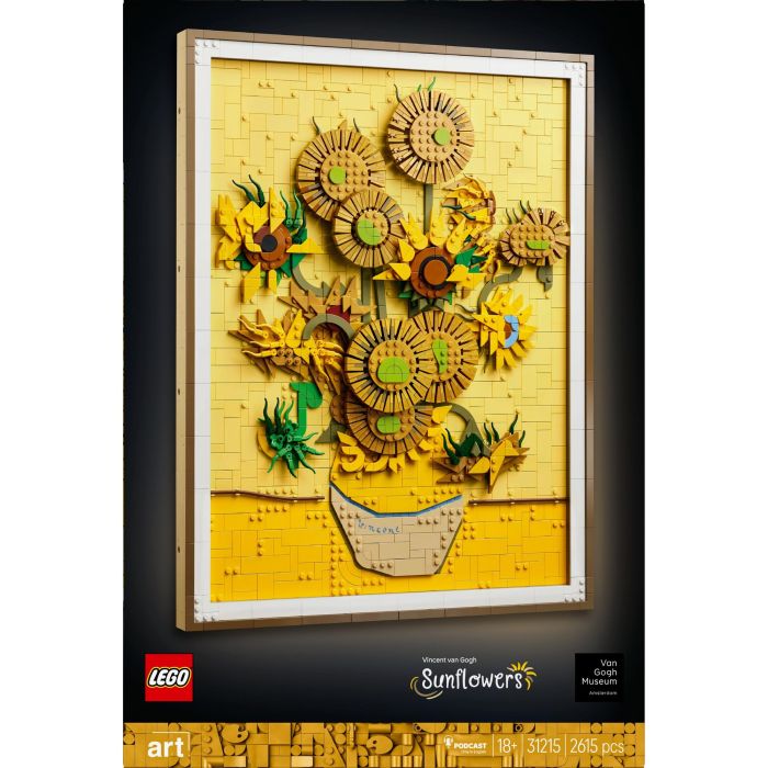 LEGO Art 31215 Set de Construcción Vincent van Gogh Girasoles para Adultos - Arte Mural 11