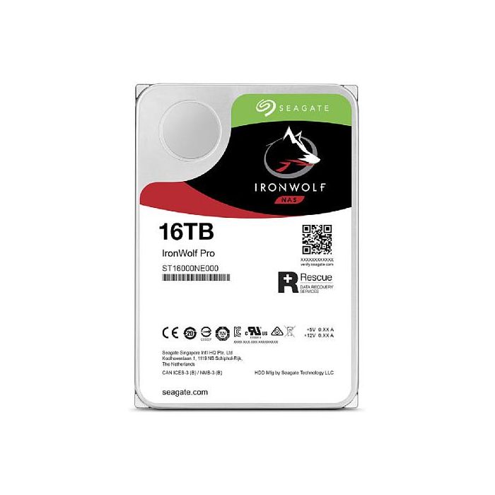 Seagate ST16000NT001 Disco Duro Interno 16TB 7200RPM 256MB 3.5" Serial ATA III NAS Seagate ST16000NT001 Disco Duro Interno 16TB 7200RPM 256MB 3.5" Serial ATA III NAS