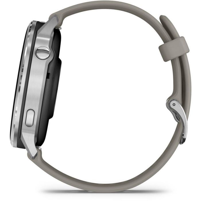 Garmin Venu 4 45mm Silikon-Armb. schwarz/silber/gra 5