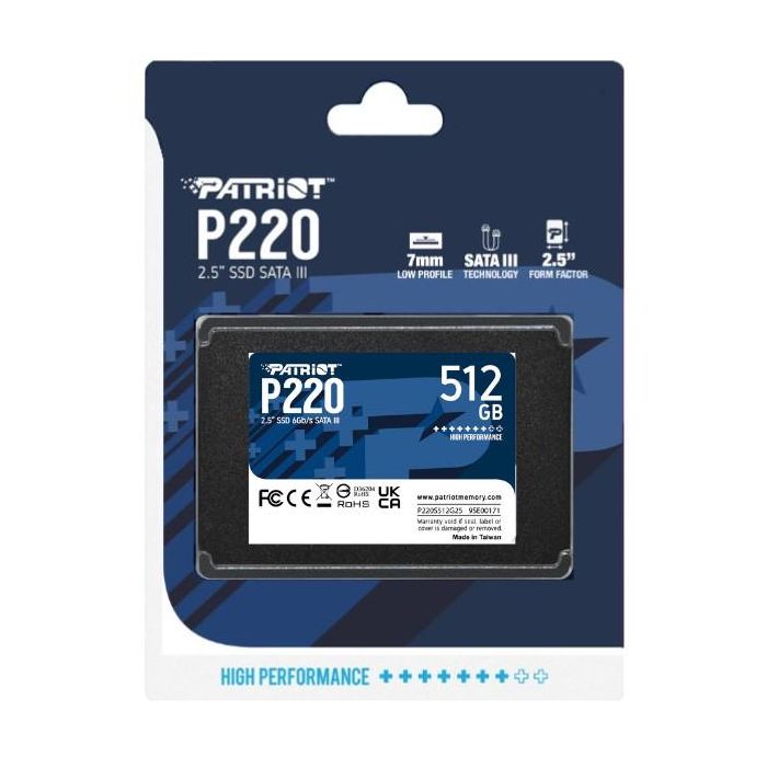 Disco Duro Patriot Memory P220 512 GB SSD 3