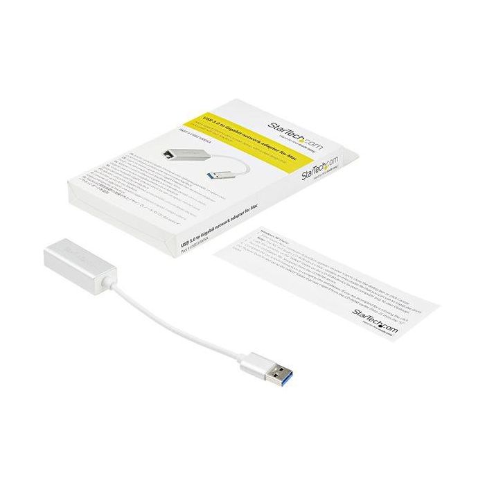 Startechcom Adaptador USB 3.0 a Ethernet Gigabit 1 Gbps Compatible Windows macOS Linux Chrome OS Plata 1 Startechcom Adaptador USB 3.0 a Ethernet Gigabit 1 Gbps Compatible Windows macOS Linux Chrome OS Plata 1
