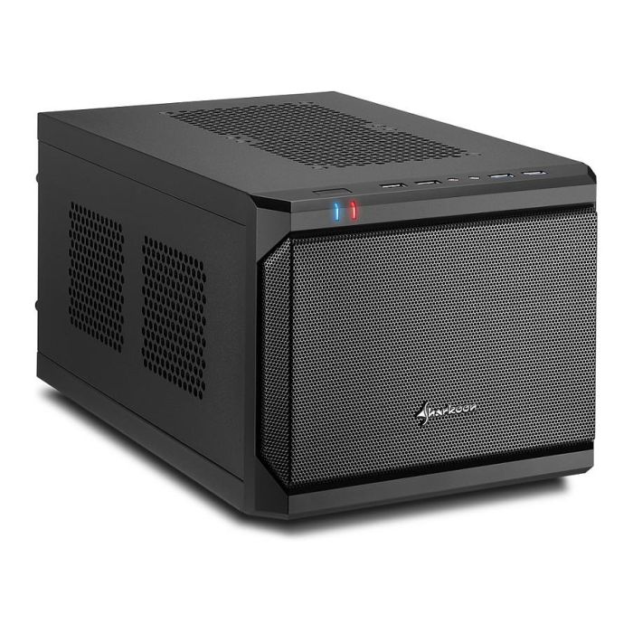 Sharkoon QB One Schwarz Midi/Minitower ITX Mini-ITX Negro USB USB 2.0 USB 3.0