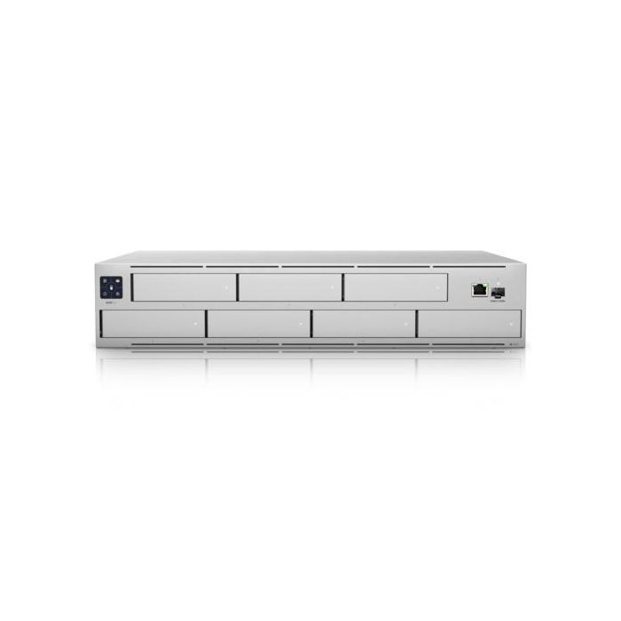 Ubiquiti (1) x 10/100/1000 Mbps RJ45 Ethernet, (1) x 1/10 Gbps SFP+ Ethernet, 7 x 2.5"/3.5" HDD bays, EU 4 Ubiquiti (1) x 10/100/1000 Mbps RJ45 Ethernet, (1) x 1/10 Gbps SFP+ Ethernet, 7 x 2.5"/3.5" HDD bays, EU 4
