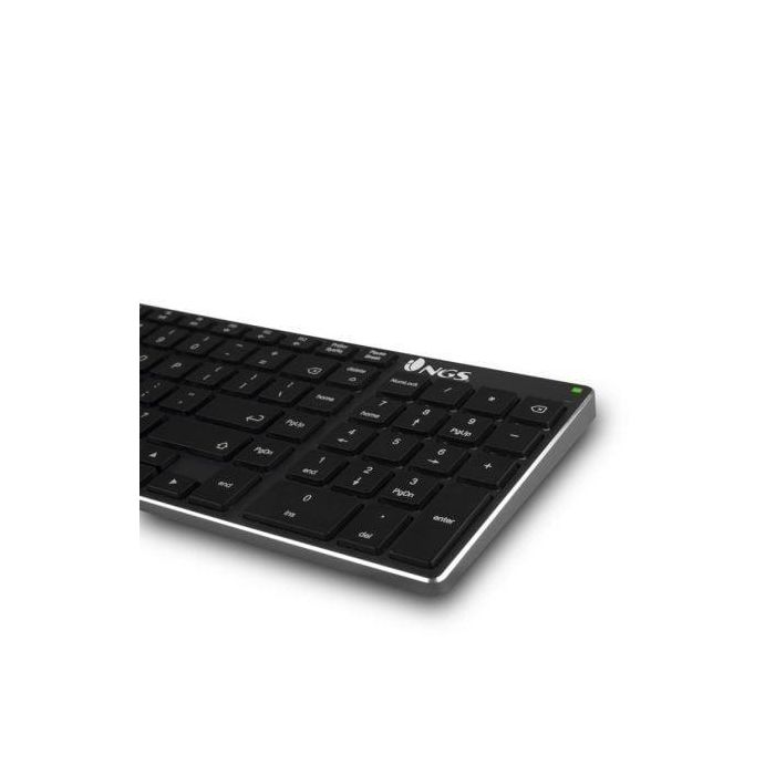 Teclado Inalámbrico por Bluetooth NGS Fortune-BT/ Gris 4 Teclado Inalámbrico por Bluetooth NGS Fortune-BT/ Gris 4