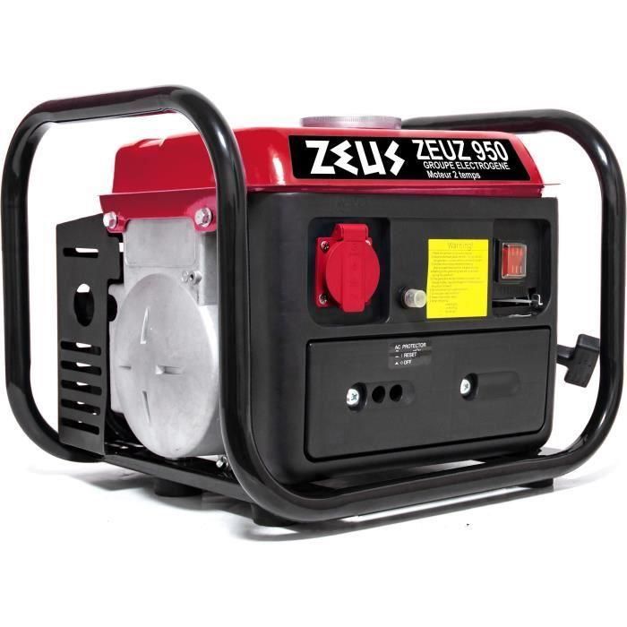 Grupo electrógeno ZEUS 720W con motor de gasolina de 2 tiempos ZEUZ 950 1 Grupo electrógeno ZEUS 720W con motor de gasolina de 2 tiempos ZEUZ 950 1