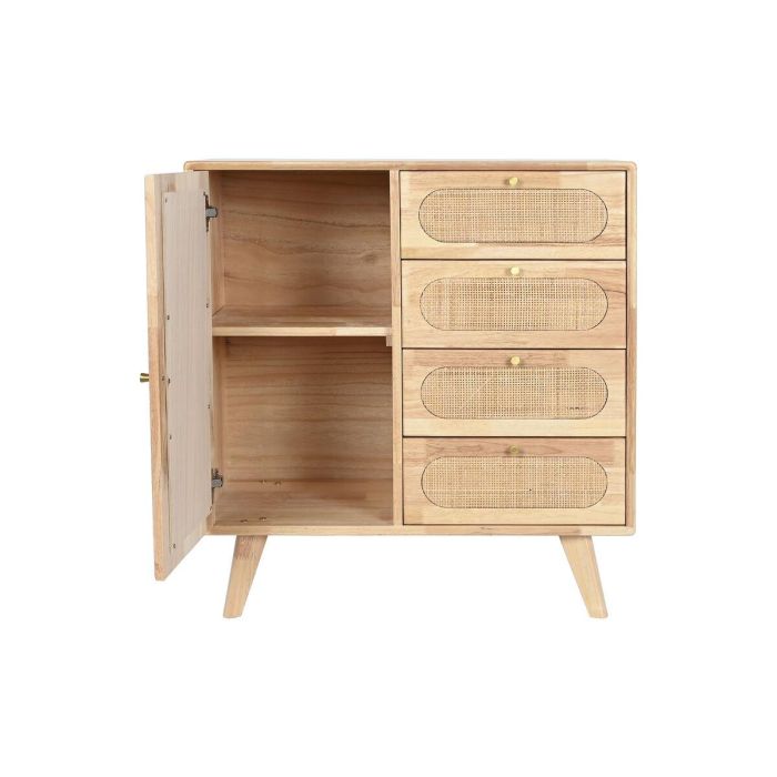 Aparador DKD Home Decor Natural Metal Madera de caucho 73,5 x 35 x 78 cm 5 Aparador DKD Home Decor Natural Metal Madera de caucho 73,5 x 35 x 78 cm 5