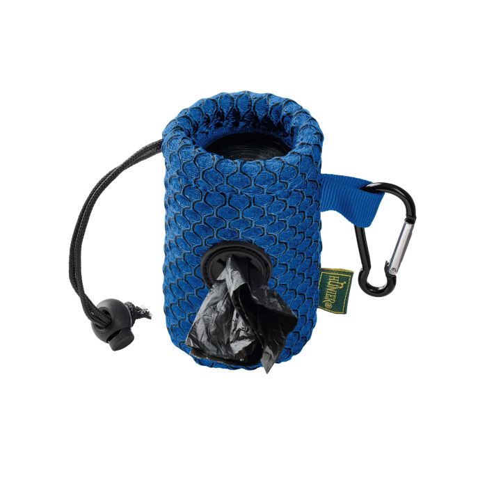 Hunter Dispensador de Bolsas de Excrementos Hilo Azul para Perros | Malla 3D Ligera con Mosquetón para Correa, Bolso o Ropa