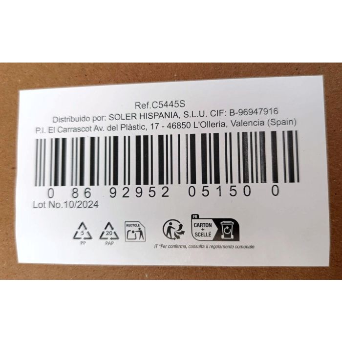 Lav Set 6 Vasos Agua 290cc Coral ø7x7x9cm (8 Cajas) 6