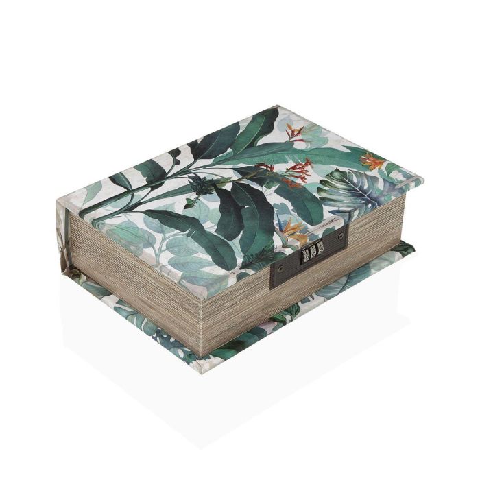 Caja-Joyero Versa Lienzo Madera MDF 7 x 22 x 16 cm Tropical Caja-Joyero Versa Lienzo Madera MDF 7 x 22 x 16 cm Tropical